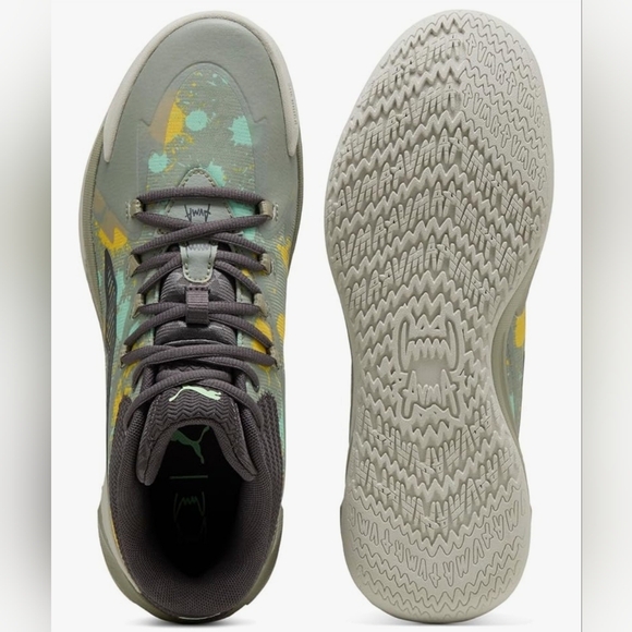 Size 9.5 Puma Dagger Points In The Paint Mens Shoes 31216801 Lux Armi Fresh Mint - Picture 4 of 7